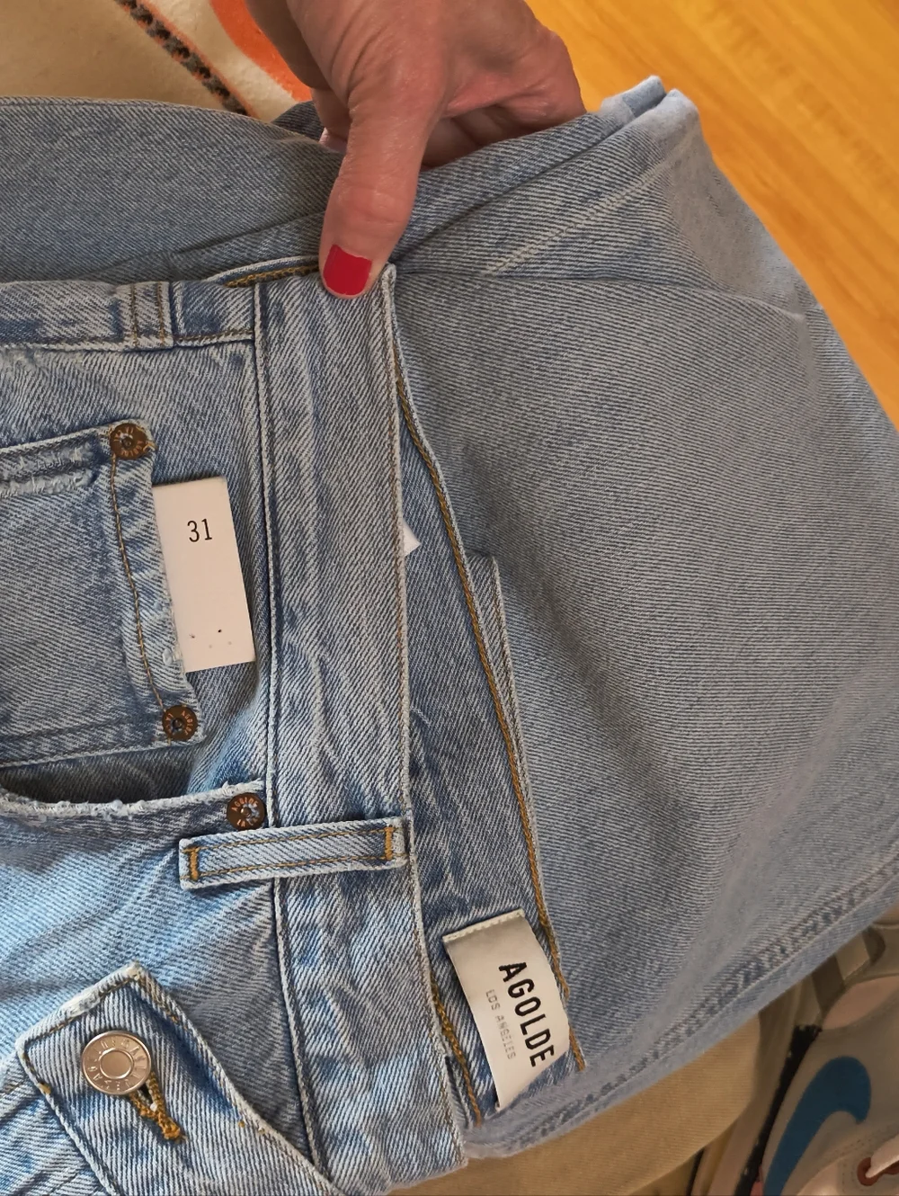 Agolde Criss Cross Upsized Jean in Wired Size 31 - Picture 13 of 13